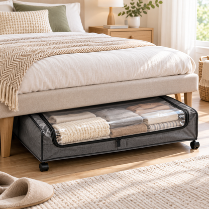 Curved Under-Bed Storage Organizer