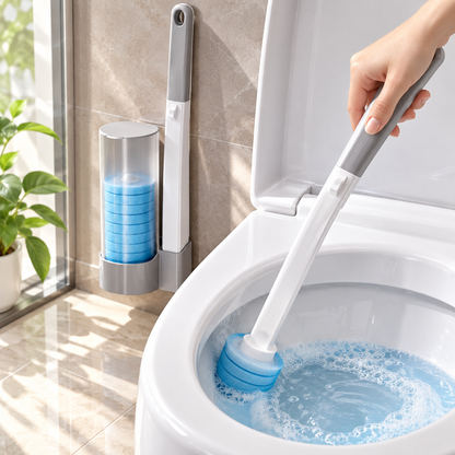 Disposable Toilet Brush Set