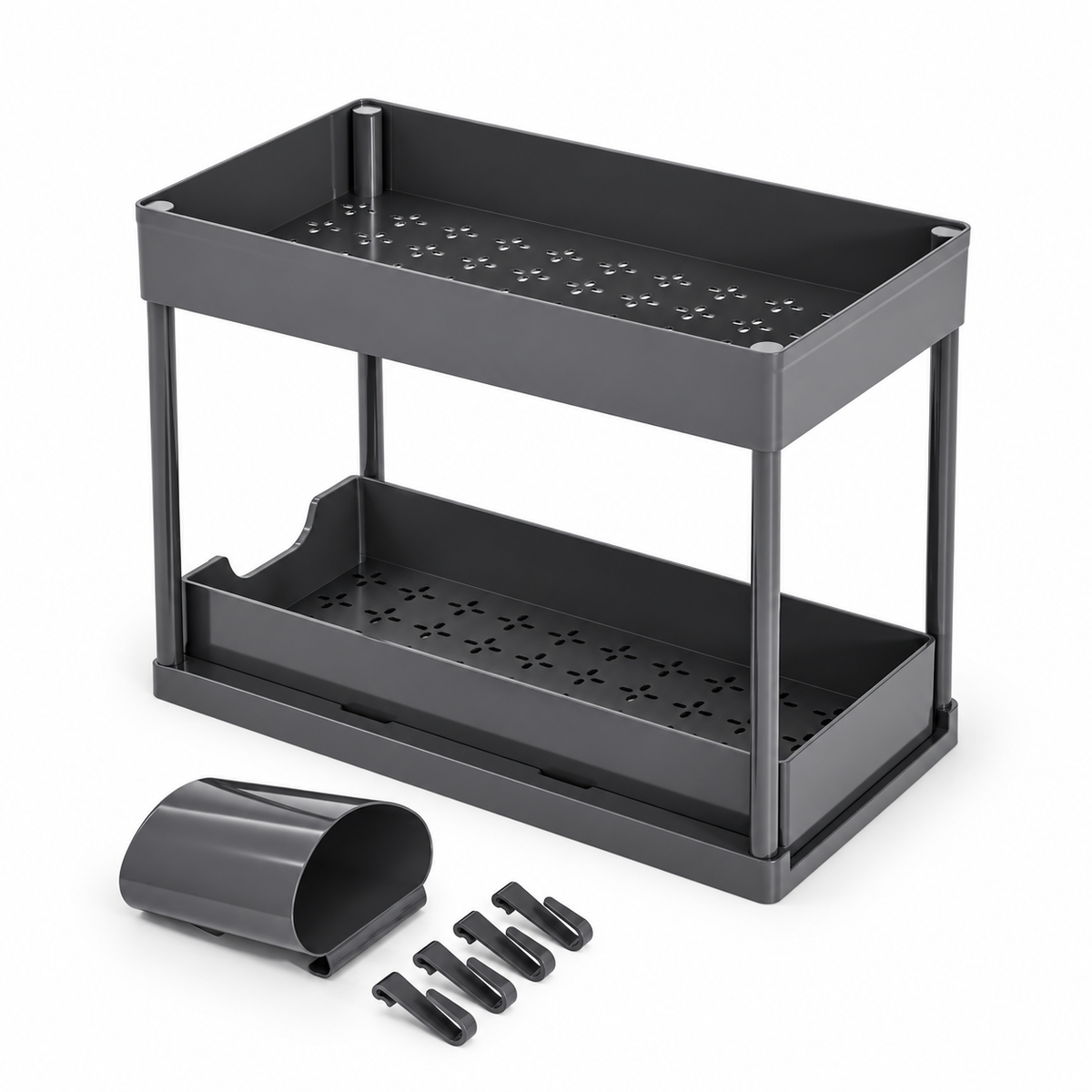 Two-Tier Pull-Out Storage Organizer