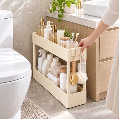 Two-Tier Slim Storage Rack
